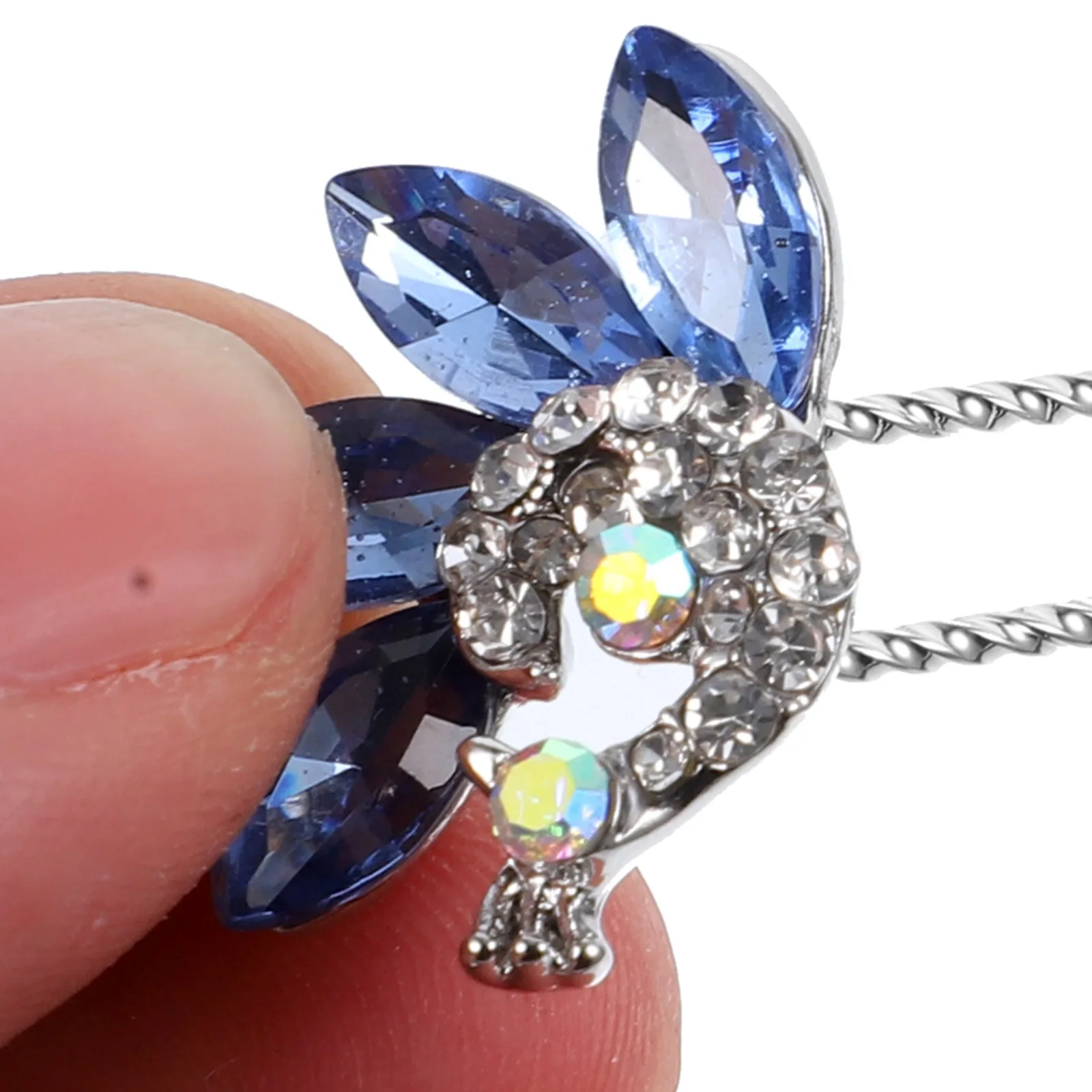 

4 pcs Rhinestone Hairpin Small Ball Head Blue Crystal Hairpins for Wedding Bridal Hair Accessories Durable Metal