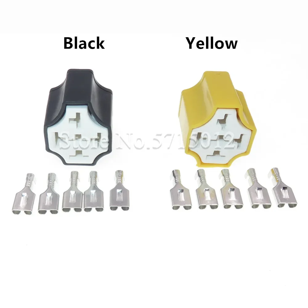 5 Hole Automotive Ceramic Relay Holder Seat High Temperature Relay Connector With Pins
