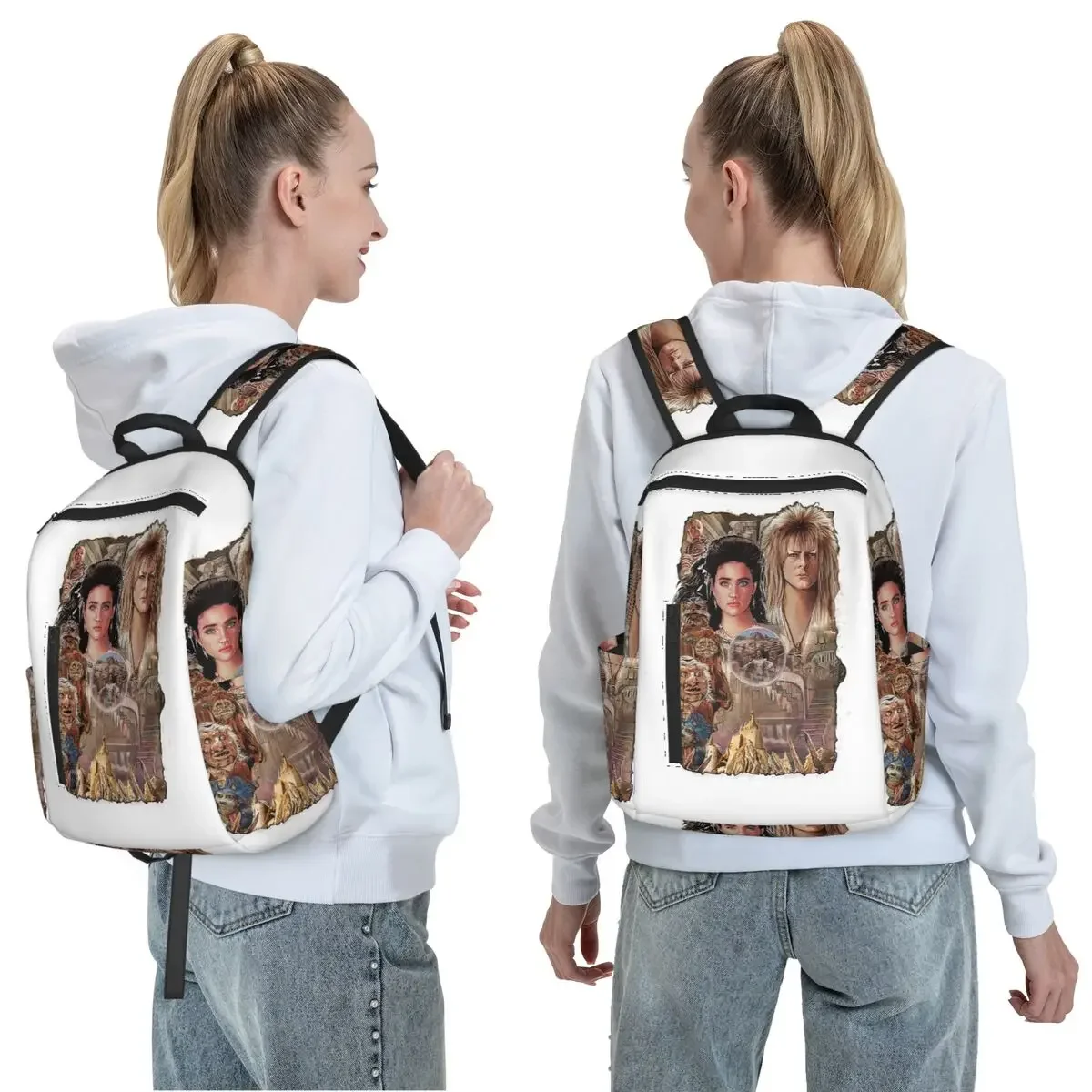 Enter The Labyrinth Backpack Large Capacity Boys Girls BookBag School Bag Shoulder Bags for Men Women