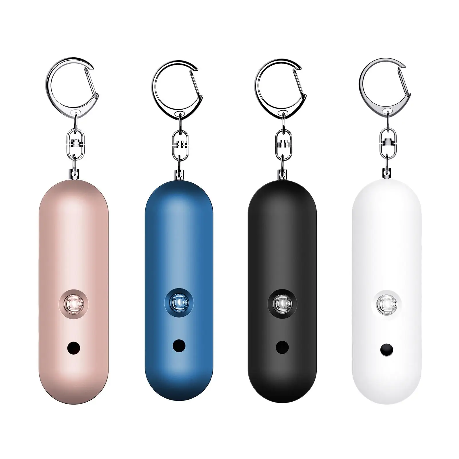 130 dB 개인 알람, 알람 키체인, LED 조명 포함, 어린이, 학생, 노인을 위한 비상 경보 장치