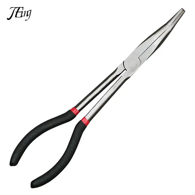 

Fishing Pliers Curve Straight Long Handle Carbon Steel Gripper Multifunctional