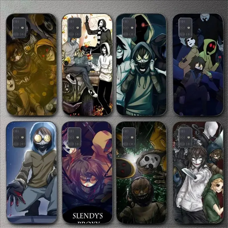 Keren Creepypasta Ticci Toby Phone Case For Samsung Galaxy A02 A12 A13 A22 A32 A41 A51 A53 A71 A73 Shell