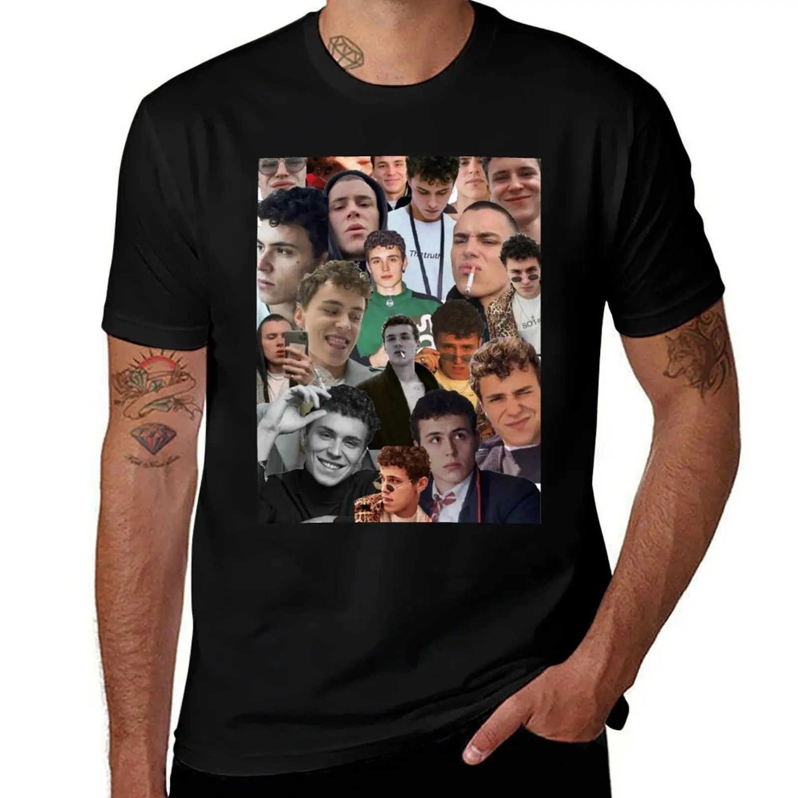 aron piper collage T-Shirt Light Athletic Short Sleeve Tee Shirt T-Shirt
