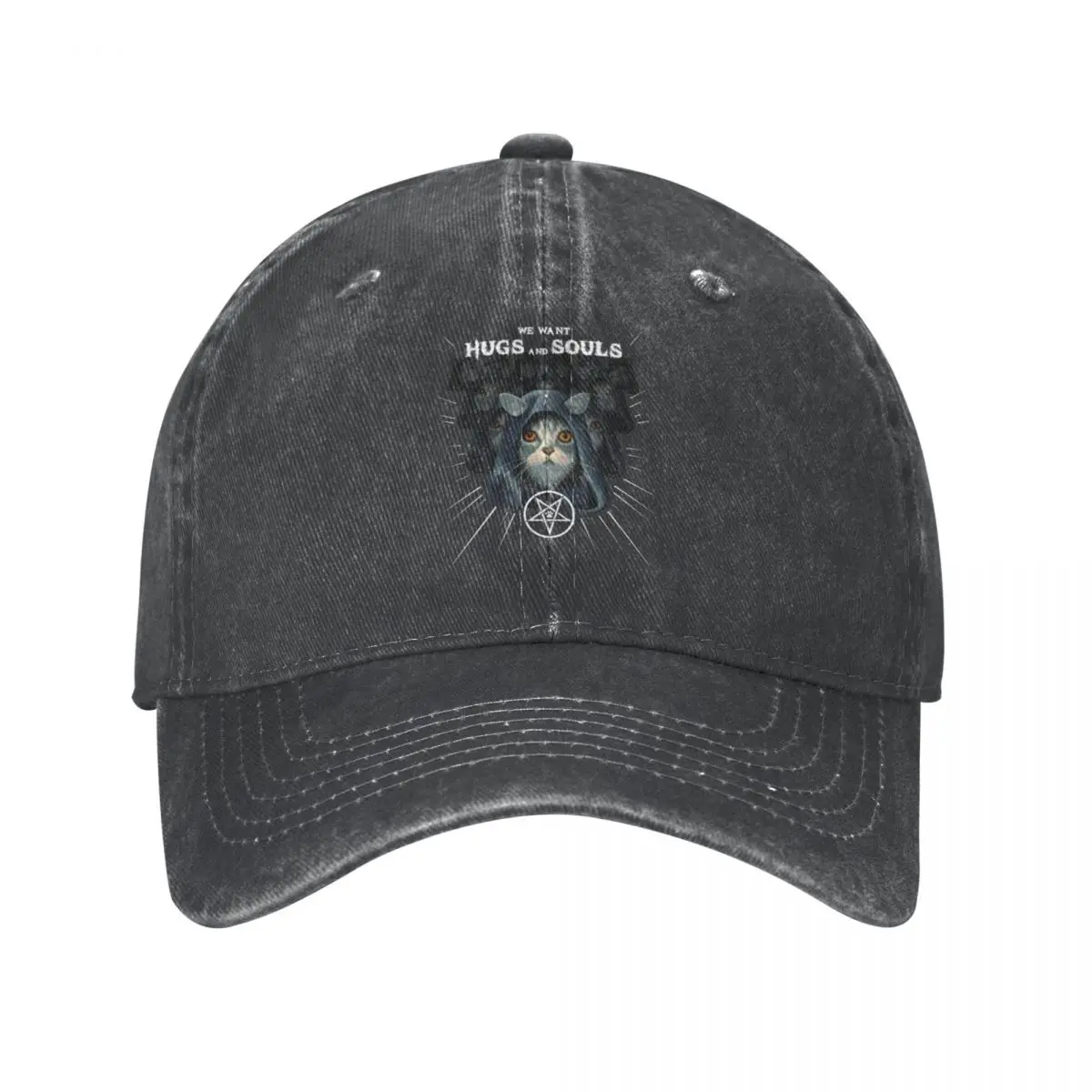 

Satanic Cats Cap Cowboy Hat beach hat new hat golf hat women winter Men's