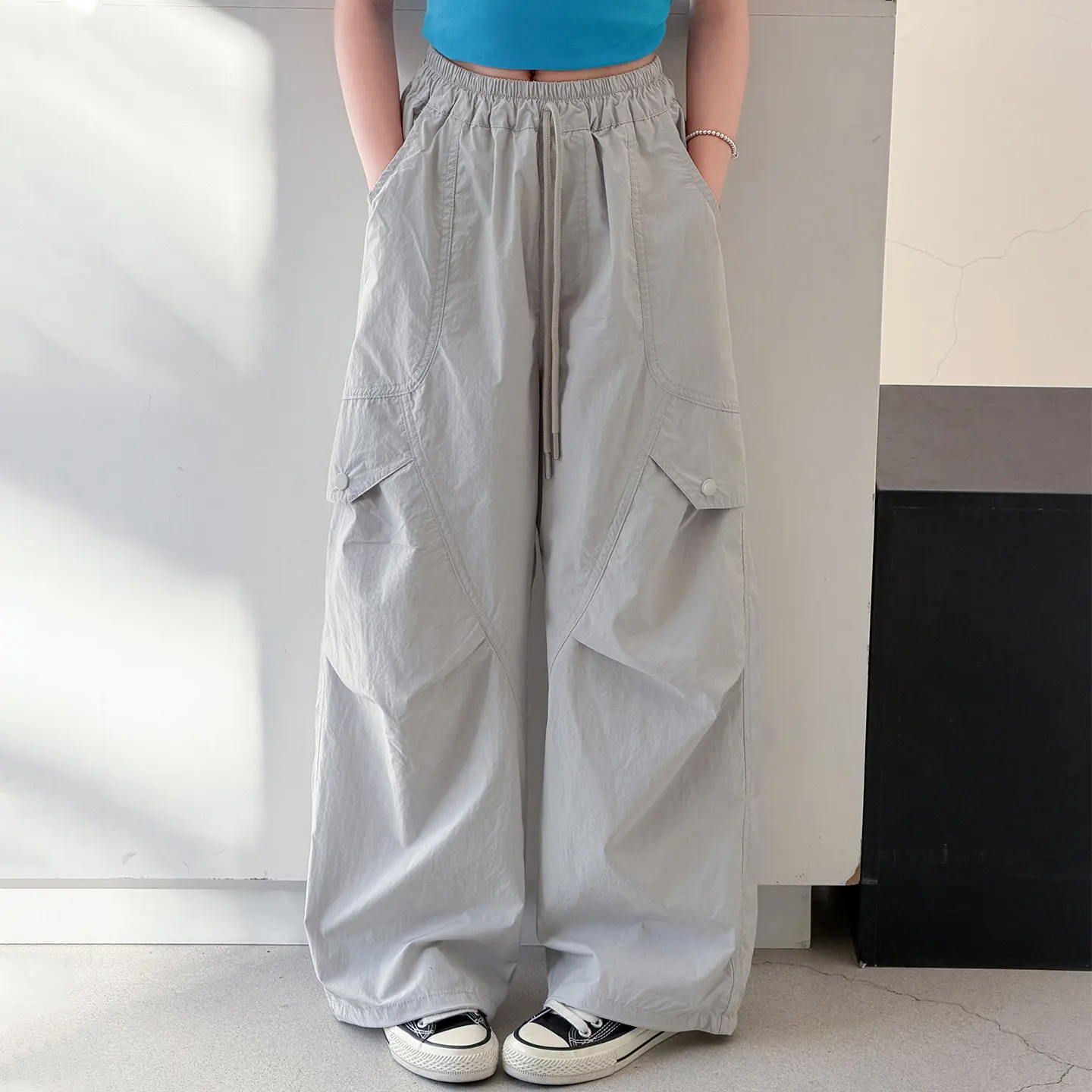 Girls Work Pants Summer 2026 New Thin Mosquito Proof Pants Big Children Quick Drying Sun Protection Casual Pants