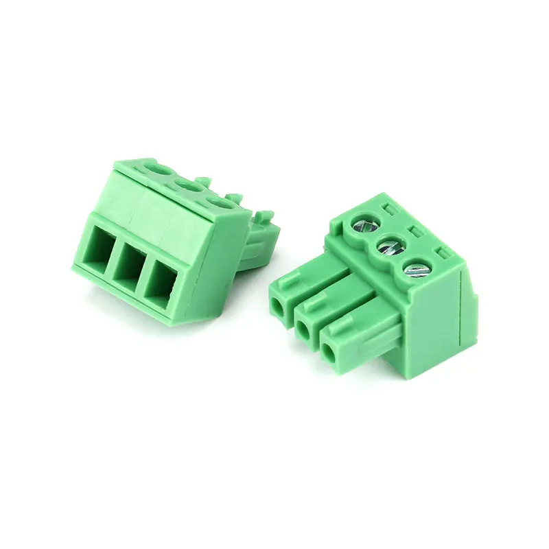 5Pairs KF2EDGV-3.81 PCB Screw Terminal Block Connector Straight Needle 3.81 mm 2-12 Pin Plug Pin Header Socket