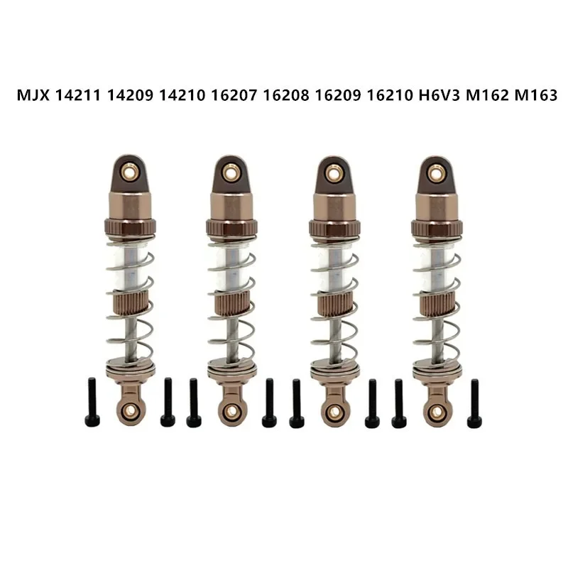 

MJX Hyper Go 14209 14210 14211 16207 16208 16209 16210 H16 4pcs Metal Oil Shock Absorber Damper RC Car Upgrade Parts Accessories
