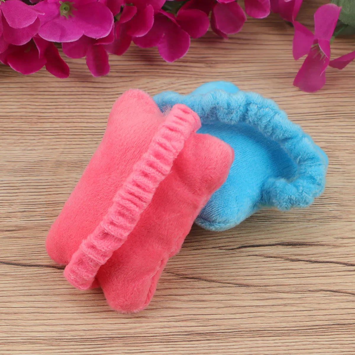 

2Pcs Mouse Wrist Support Multi-Function Wrist Guard Moveable Pad Office Wristband Bow Shape Soft Crystal Wool Fabric