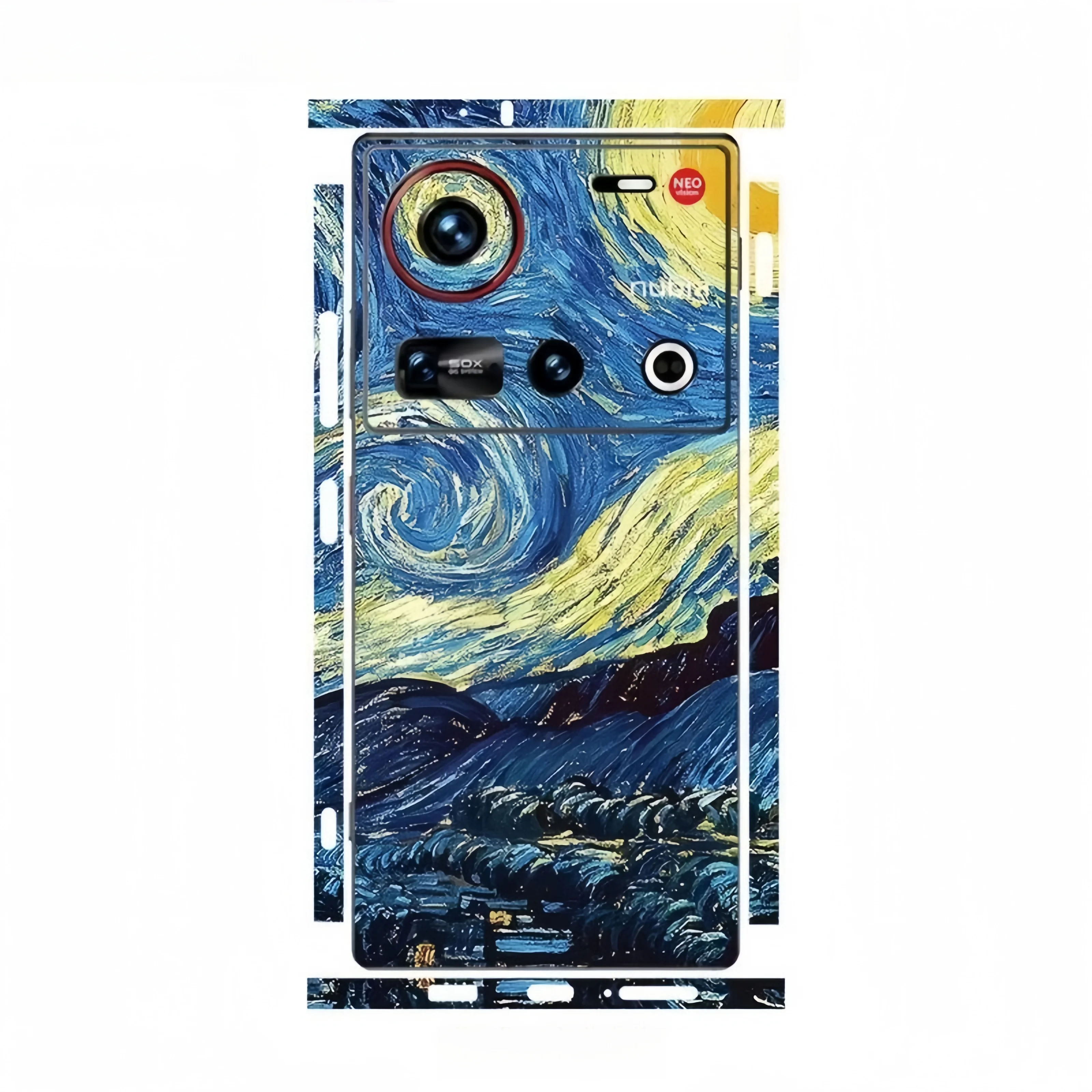 Colorful Sticker for Nubia Z70 Ultra Z50 Ultra 5G Back Screen Protector Hing Side Skin Protective Film Z60 ultra