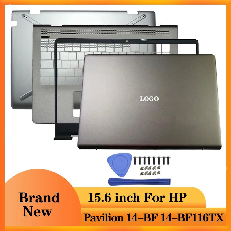 NEW Laptop LCD Back Cover/Front Bezel/Hinges/Palmrest/Bottom Case For HP Pavilion 14-BF 14-BF116TX 932296-001 930593-001