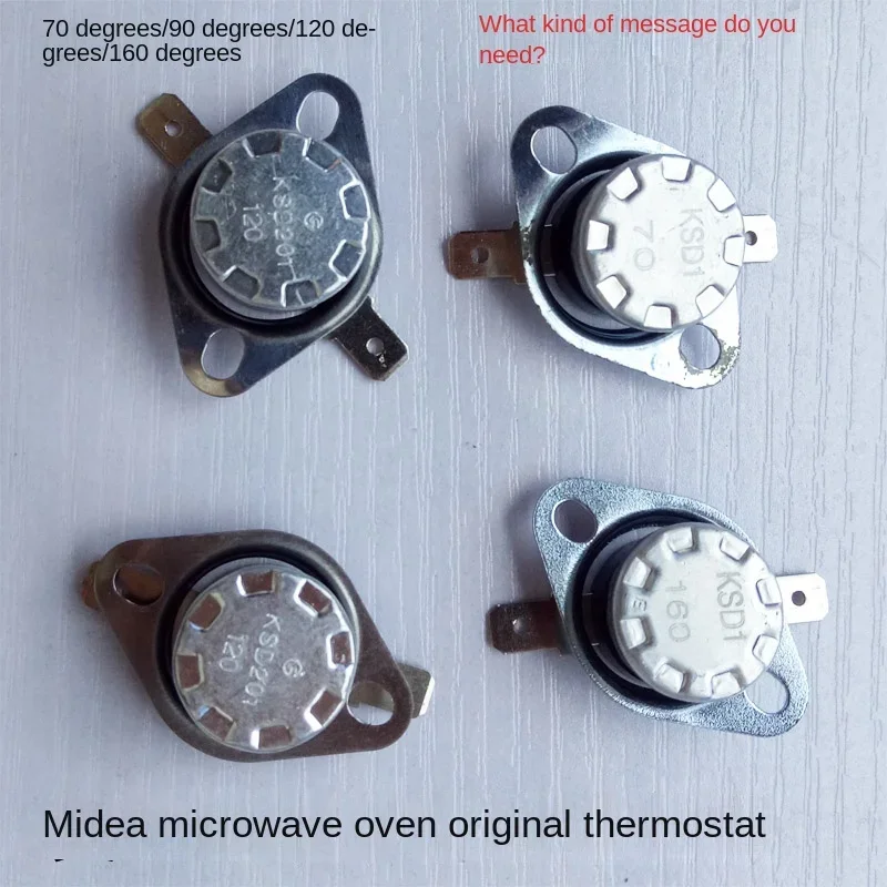 160 degree Original overheat cutoff for Midea microwave oven Temperature protection switch Temperature control switch KSD1