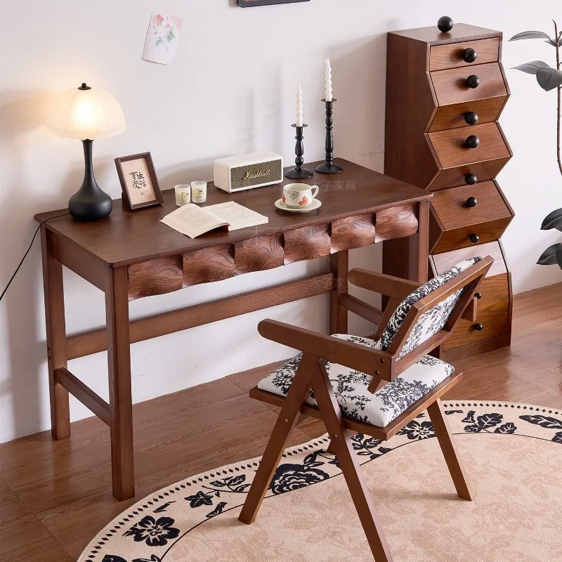 

Chinese-style Desk Retro Home Computer Desk French Minimalist Study Desk Light Luxury Office Desk Scrivanie Office Funiture