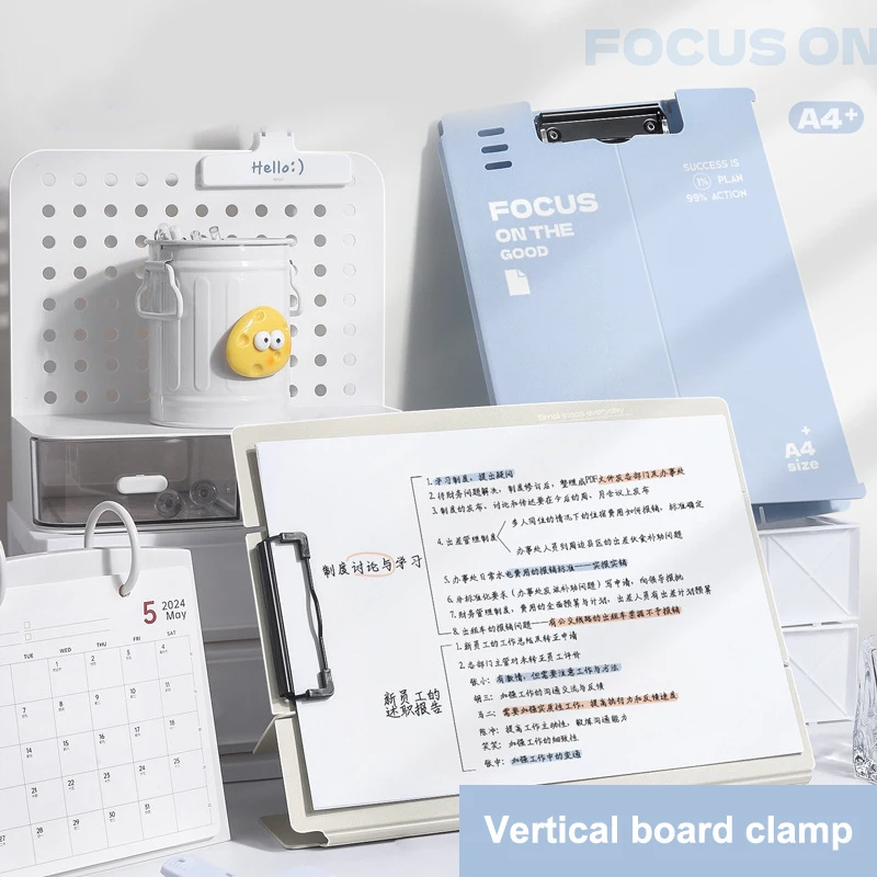 

Multifunctional Dual-use Verhical Plate Clamp Verhical Multifunction Clipboard Memo Clip Board Students