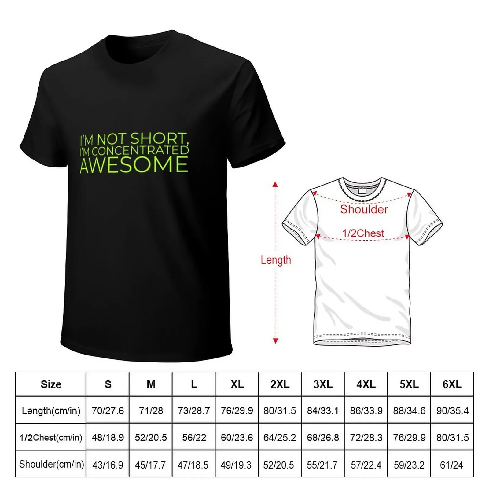 I’m Not Short, I’m Concentrated Awesome T-Shirt boys whites hippie clothes man clothes cute tops mens graphic t-shirts hip hop