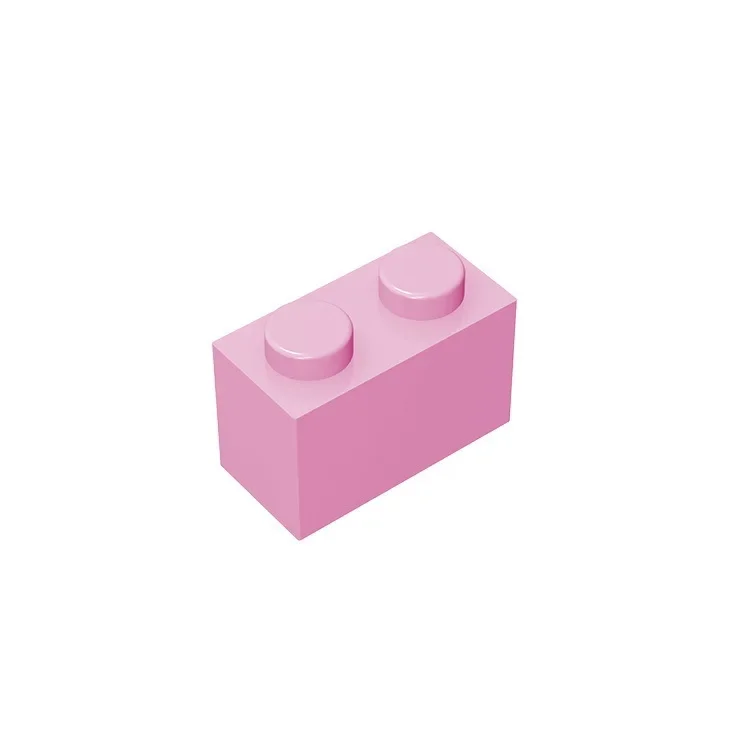 Gobricks GDS-532 Ziegel 1 x 2, ohne Bodenrohr, kompatibel mit Lego 3004 3065 35743, Kinder-DIY-Teilen