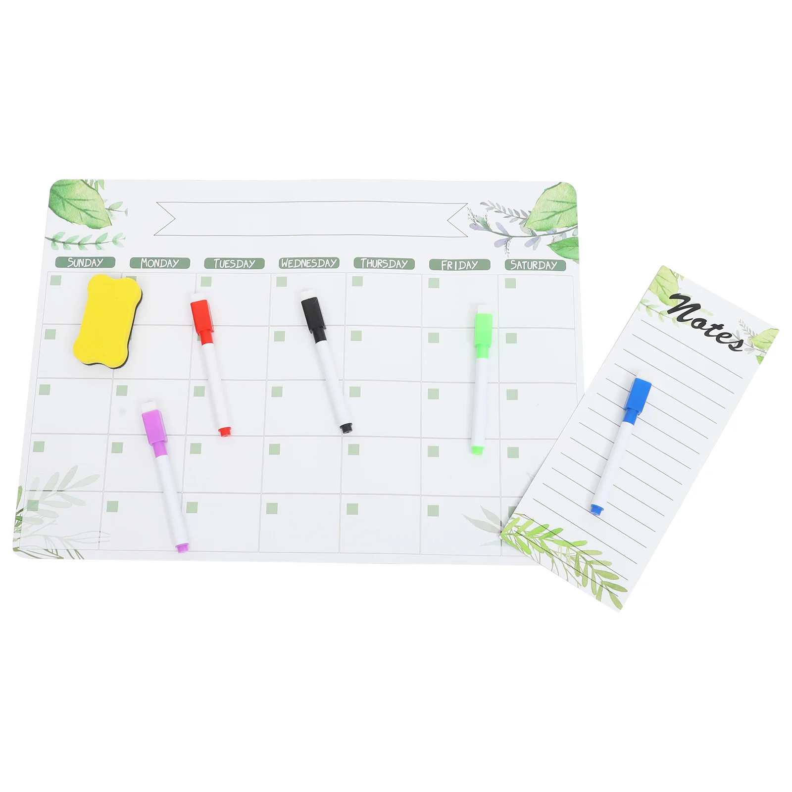 1 مجموعة المغناطيسي مذكرة المجلس الجاف محو التقويم للثلاجة السبورة مخطط المطبخ الجدول الزمني المنظم الثلاجة لوح كتابة #5