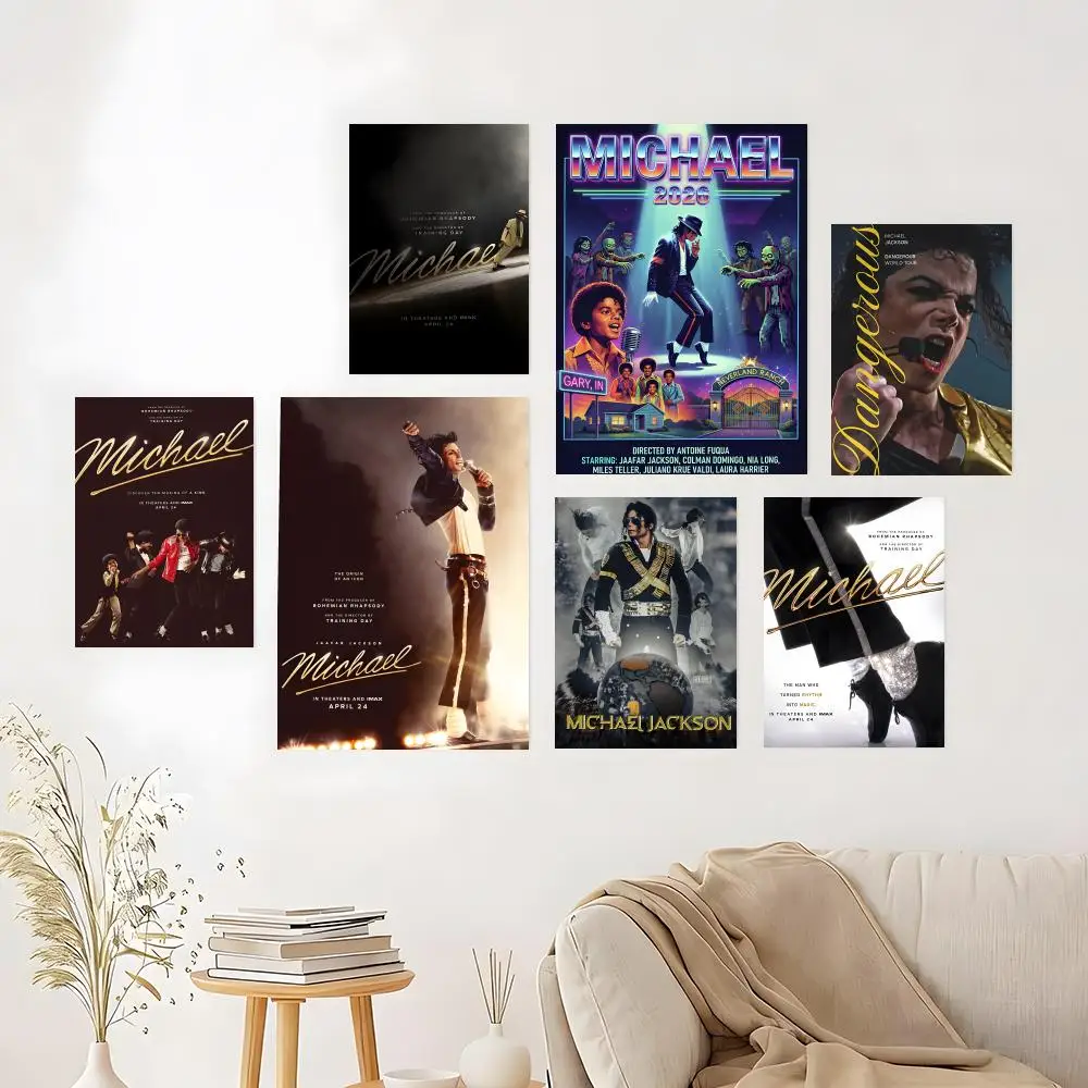Music M-Michael J-Jackson Poster Poster Multi-Purpose Wall Art for