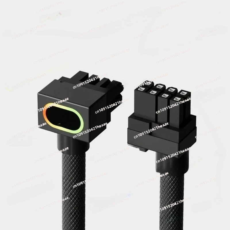 Suitable for 8pin One Wire Connected To Module Cable Elbow 90° Power Supply Line，Side Out Graphics Card