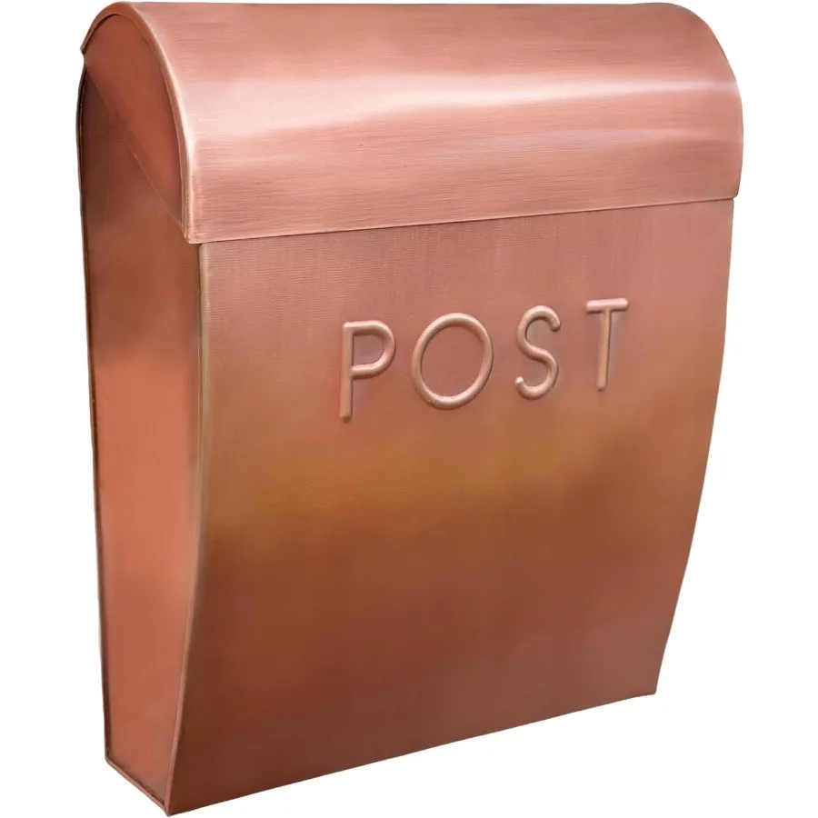 

NACH Large Wall Mount Mailbox 5.07 x 12.44 x 5.39 inches Copper Mailboxes for Outside Wall Mount Waterproof Mailbox - The Sylvi