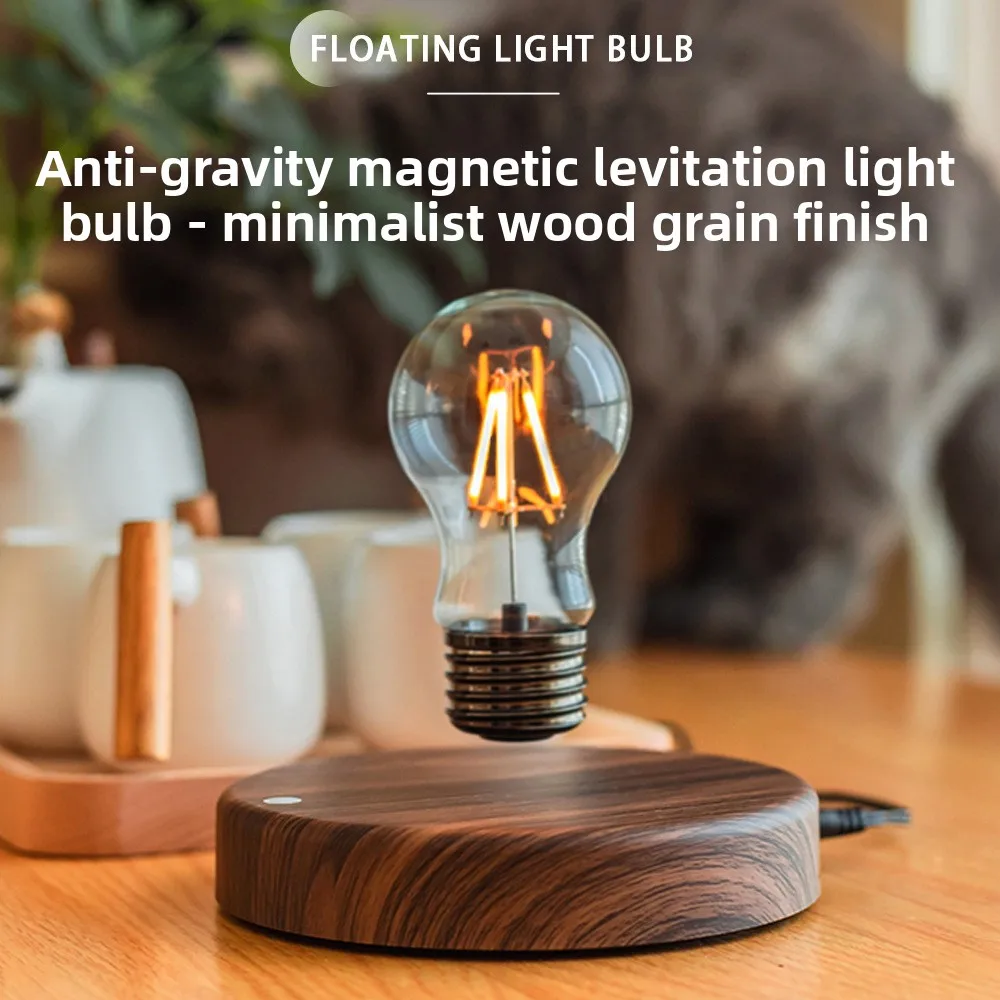 

Magnetic Levitation LED Light Bulb Ins Style Creative Atmosphere Lamp Bedroom Bedside Decor Mother's Day Gifts for Mom Wholesale