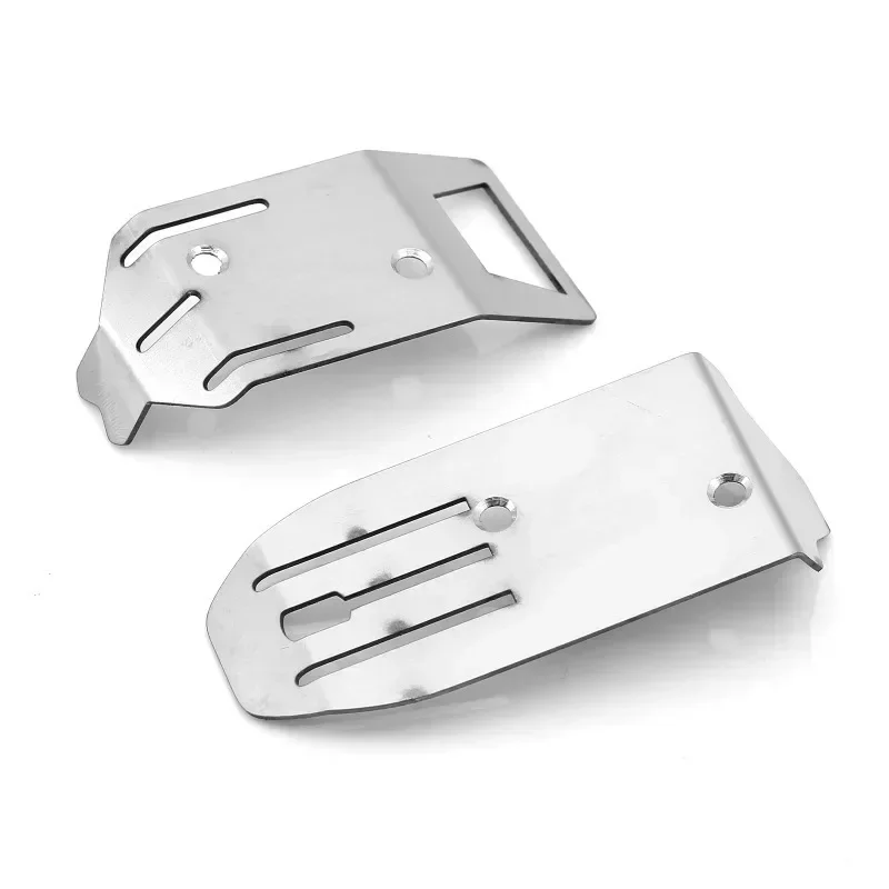 

2pcs Stainless Steel Front And Rear Chassis Armor Protector for Arrma 1/18 Typhon Grom RC Car Upgrade Parts Accessories