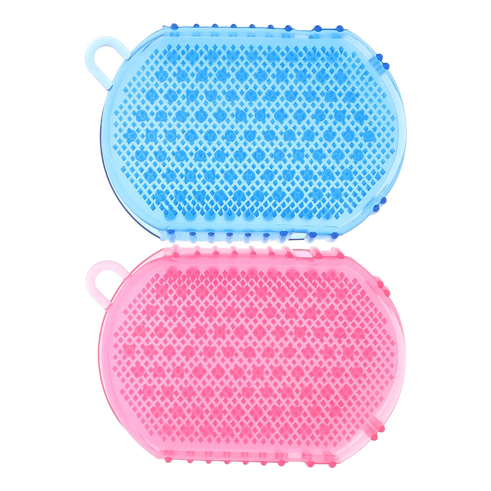 

2Pcs Creative PVC Massage Brushes Simple Design Durable Relaxation Shower Essential Oil Multipurpose PVC Massage