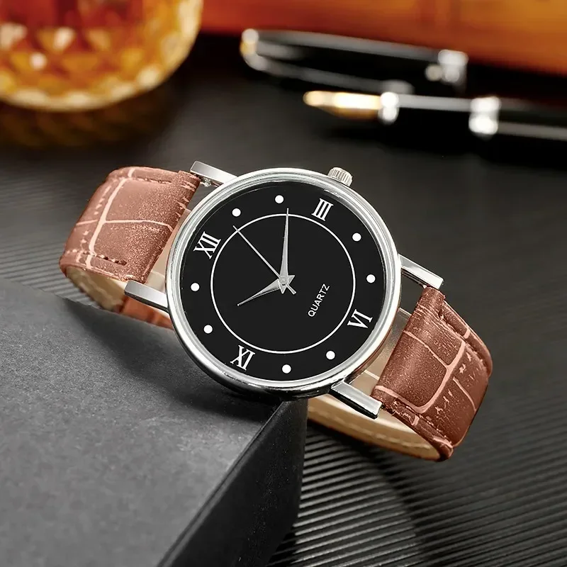 New Mens Watches Top Brand Luxury Leather Casual Quartz Watch Men'S Top Luxury Watch For Mens Waterproof Wristwatch Relojes