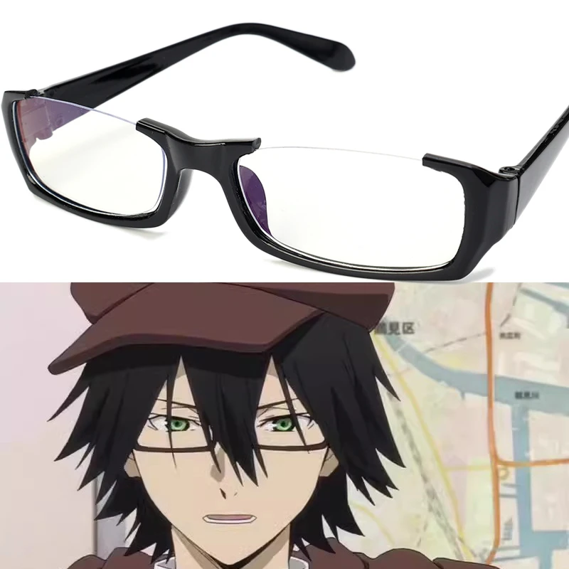 Anime Style Cosplay Half Frame Glasses for Women Men Lolita Decoration Glasses Half-Rim Take Photos Props Accessories Costume