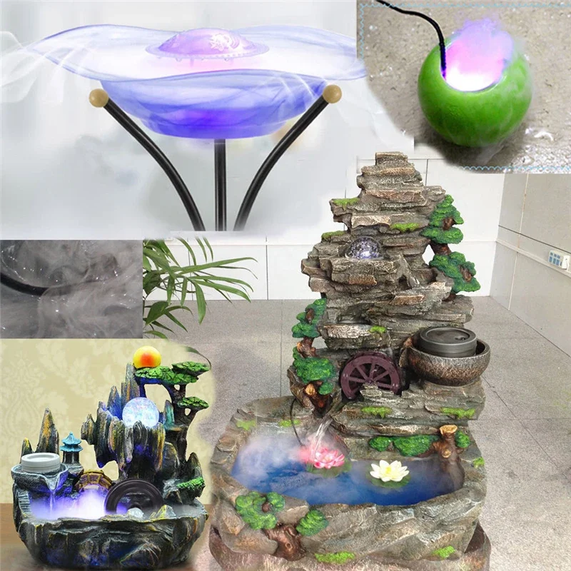 110V-240V 12 LED Fish Tank Mist Maker Forger Atomizer Humidifier For Water Fountain Pond Aquarium Decoration Creating Atmosphere