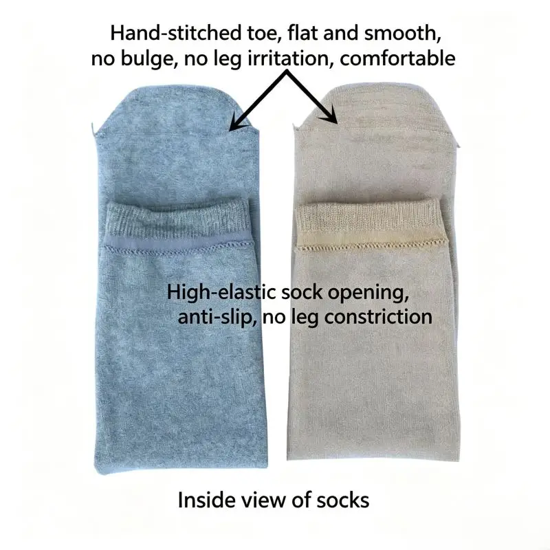 Thickened Pure Cotton Prosthetic Socks for Amputees, High Elasticity Residual Limb Socks Protective Cushion Sleeves view 3