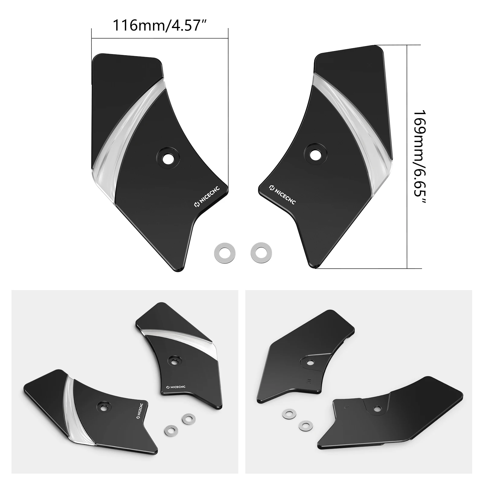 Neck Covers Protectors For Harley Road King FLHR FLHP FLHRXS Electra Glide FLHT FLHTP Street Glide FLHX Road Glide FLTRX FLTRXS