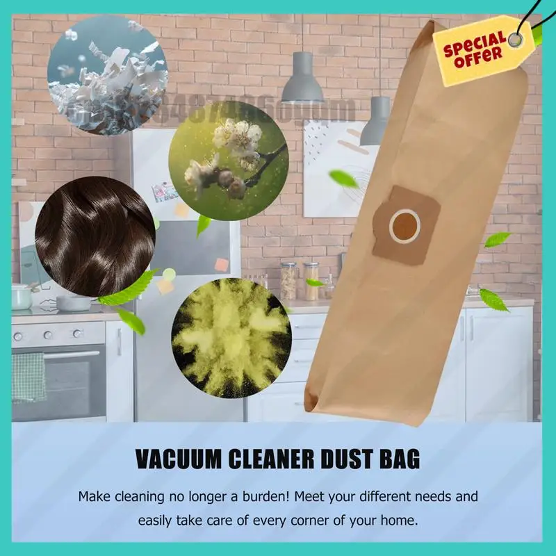 -ABJZ 15Pcs Dust Bag For KARCHER WD3 Premium WD 3,300 M WD 3,200 WD3.500 P 6,959-130 Vacuum Cleaner