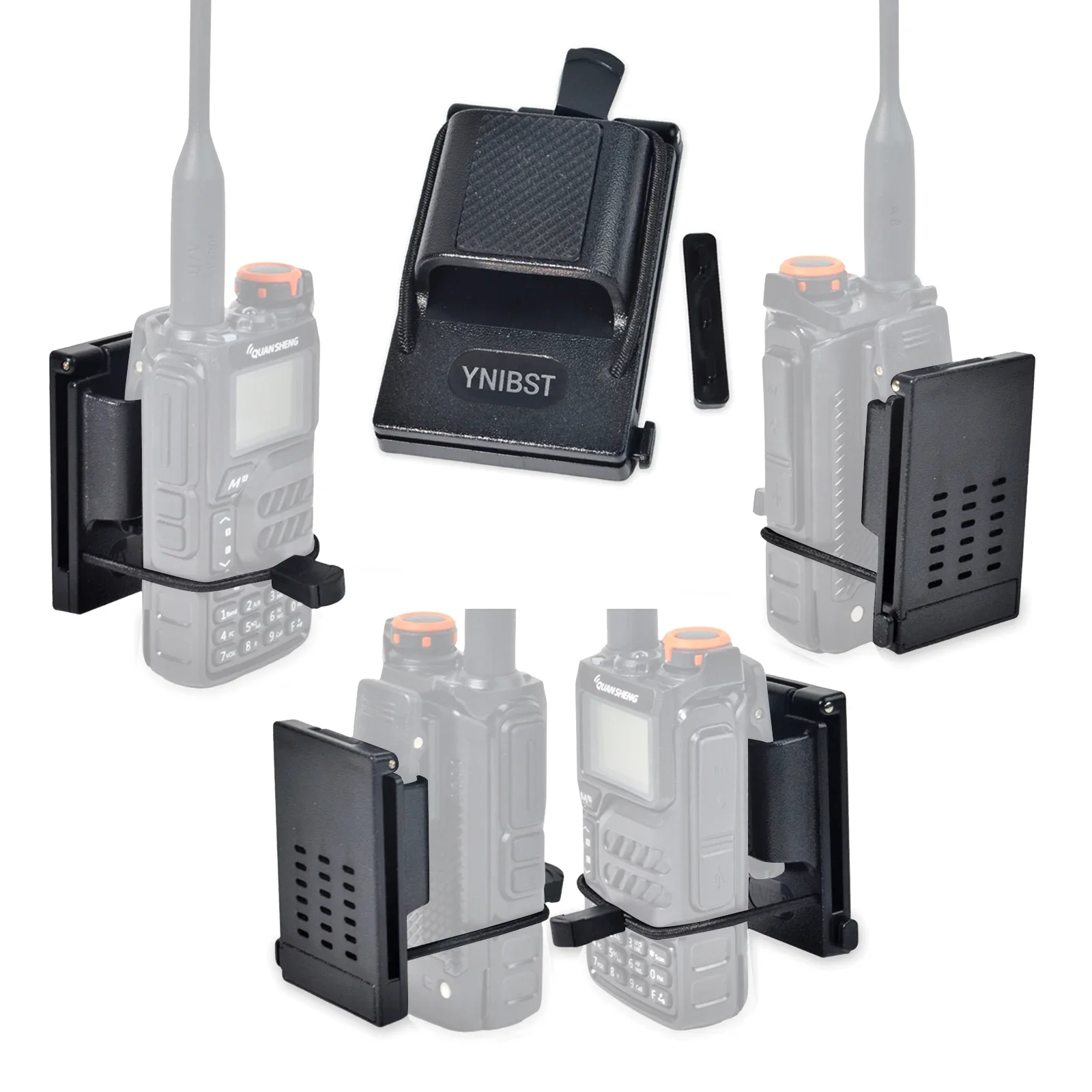 Plastic Belt Clips, Radio Carry Holster, Handheld Two-way Radios Belt Clip Holder for Motorola Midland Baofeng Handheld Radios