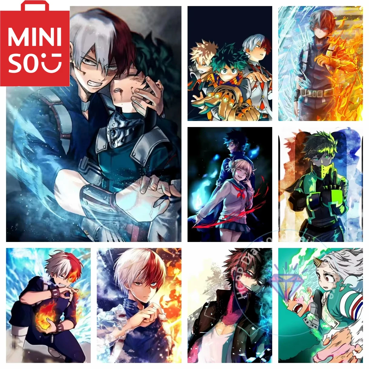 

MINISO картина маслом по номерам My Hero Academia японское аниме украшение дома живопись стены спальня декор комнаты подарок рамки