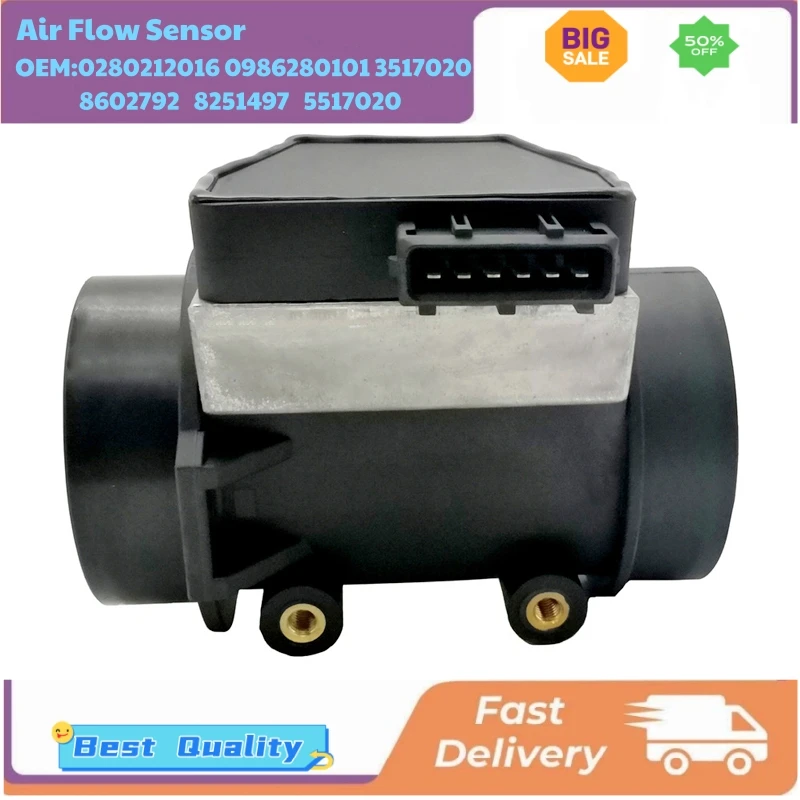 

0280212016 0986280101 3517020 8602792 8251497 5517020 Cars Mass Air Flow Meters for Volvo 240 740 760 780 940