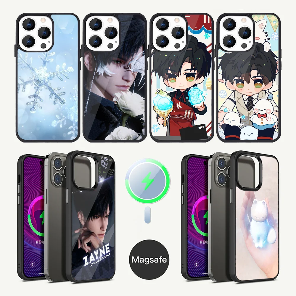 

Love and Deepspace Zayne LiShen Phone Case For iPhone 16,15,14,13,12,11,Plus,Pro,Max Mini Magsafe Magnetic Wireless Charging