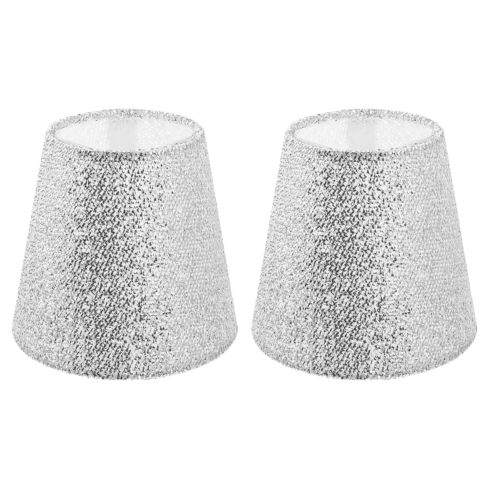

2pcs Fabric Lampshade Desk Light Cover Protector Home Lighting Accessories Soft Eyes Bedroom Living Room Study Room