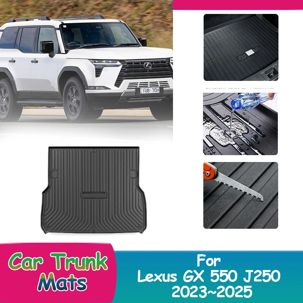 

1PC For Lexus GX 550 J250 2023~2025 2024 Full Custom Coverage Car Trunk Mats Waterproof Pads Luggage Cushion Tray Accessories.