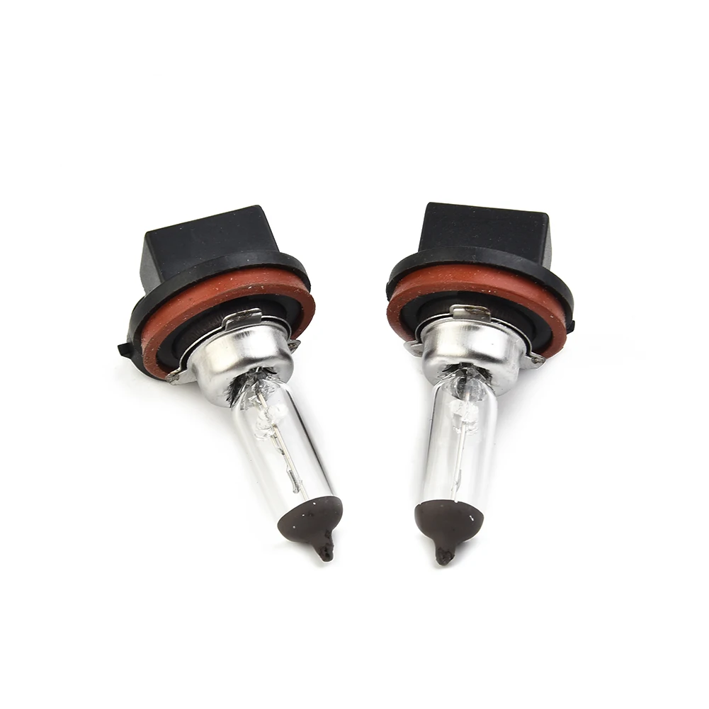 2pcs Car H11 Halogen 55W Suitable For Headlights/Fog Lights Replacement Halogen Bulbs Practical Portable Automotive Accessories