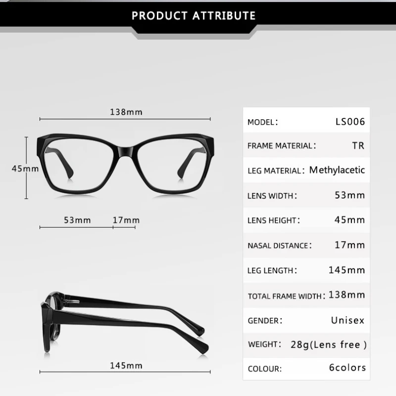 SZTZX موضة جديدة مكافحة الضوء الأزرق إطار مربع نظارات المرأة قصر النظر وصفة طبية نظارات للقراءة البصرية مخصصة النظارات