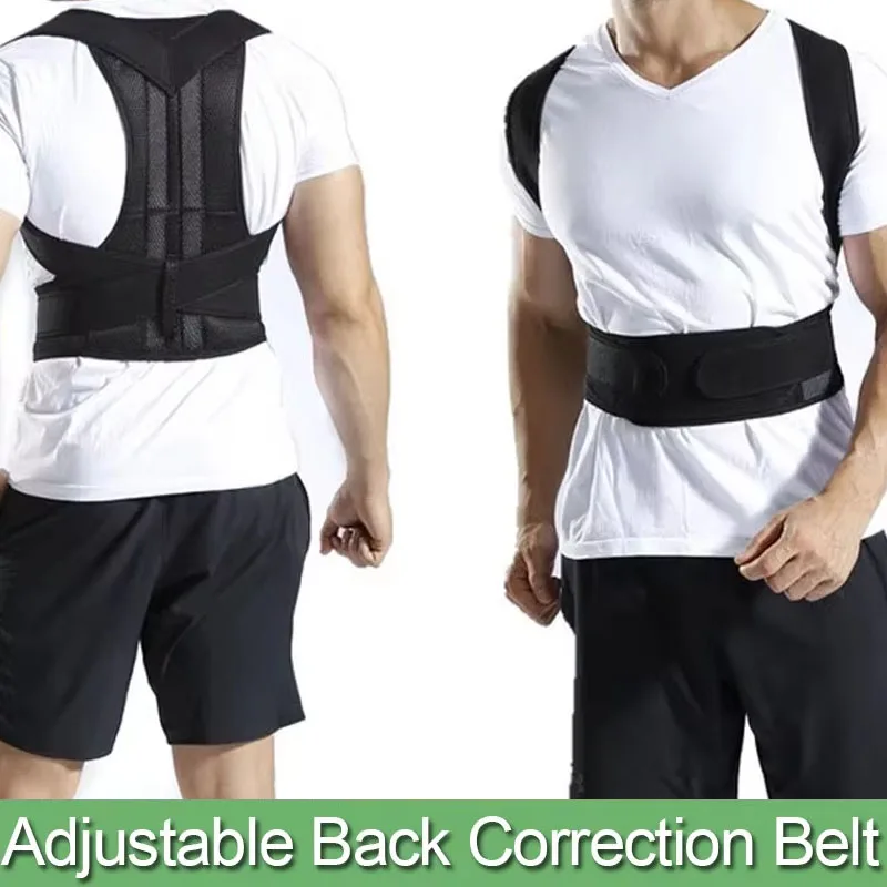 Adjustable Back Shoulder Posture Corrector Belt Clavicle Spine Support Reshape Your Body Home Office Sport Upper Back Neck Brace