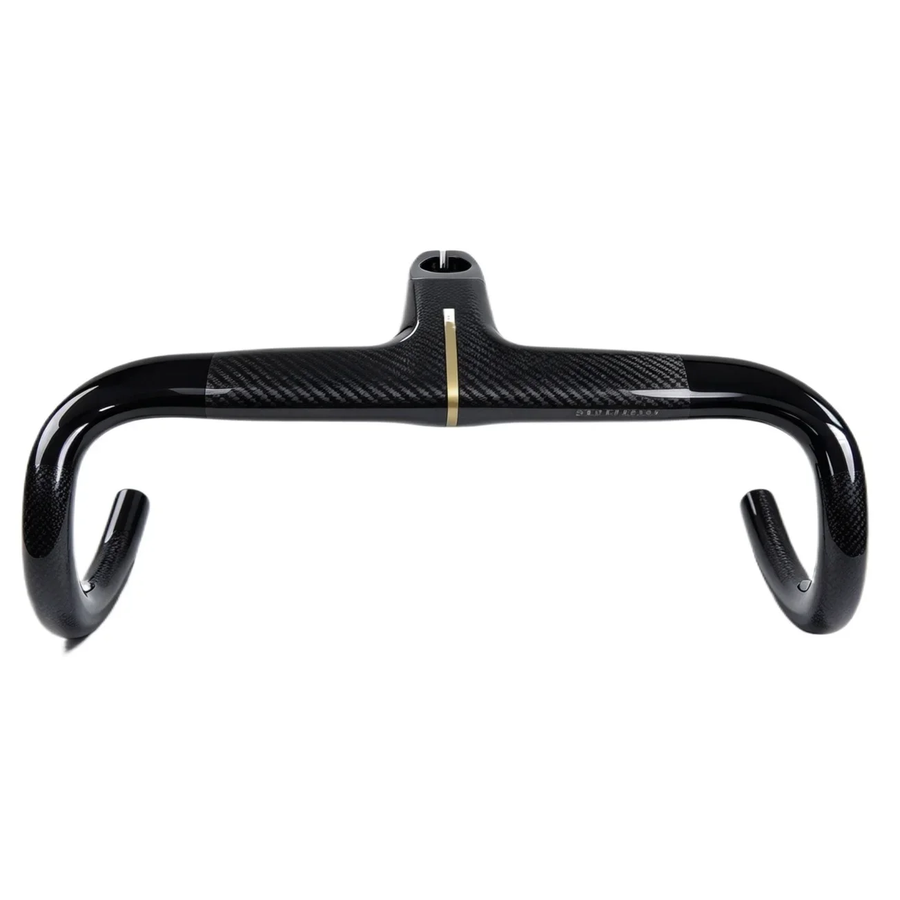 Ultralight Carbon Aero Integrated Cockpit Road Handlebar -10° OD1 One Piece Drop Bar Internal Wiring Racing Bicycle Bent Bar