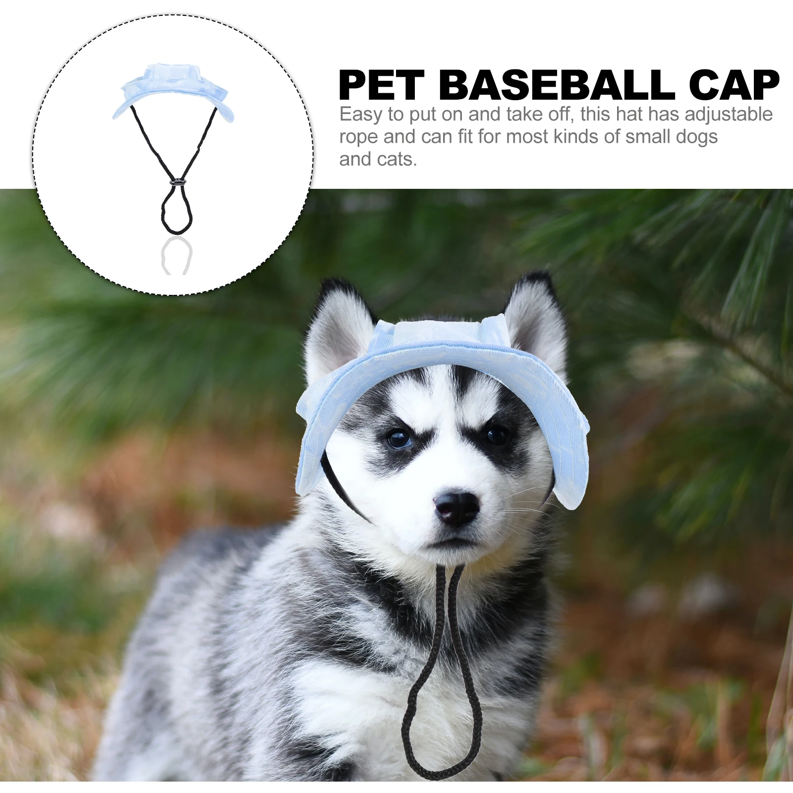 

Pet Bucket Hat Adjustable Dog Sun Hat For Small Dogs Cats Outdoor Puppy Headdress Uv Protection Shade Cap