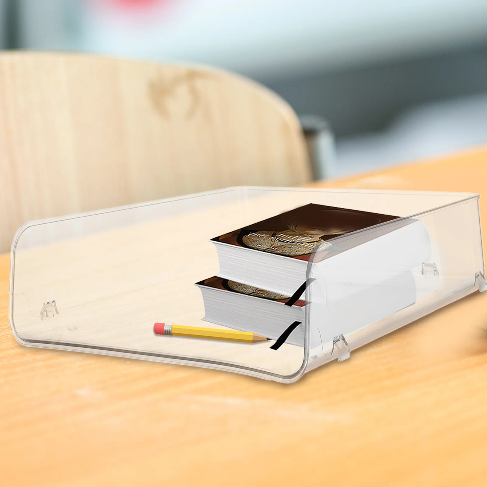 

1pc Document Storage Box Pet Desktop Organizer For Home Use Multifunctional Sundries Holder Stationery Container Jewelry