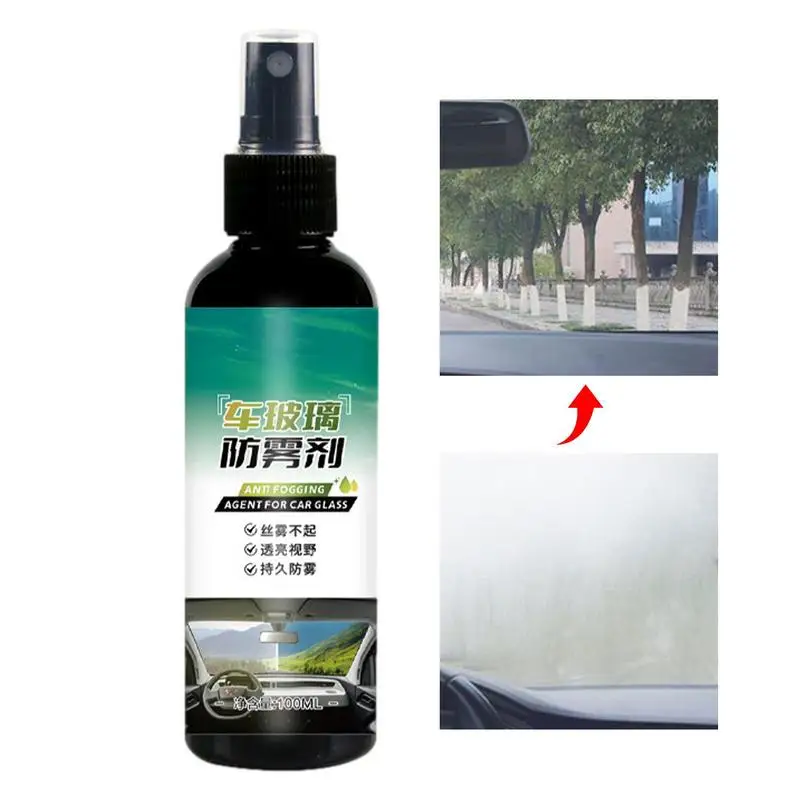 

100ML Anti Fog Spray Car Defogger Glass Antifog Cleaner Coating Liquid For Windows Screens Windshields Goggles Defogging