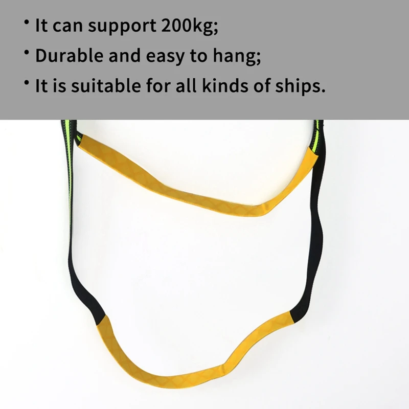 Portable Boat Rope Ladder 3 Step Folding Hanging Boat Boarding Ladder Light-Weight Rope Ladder Boat Parts Accessories