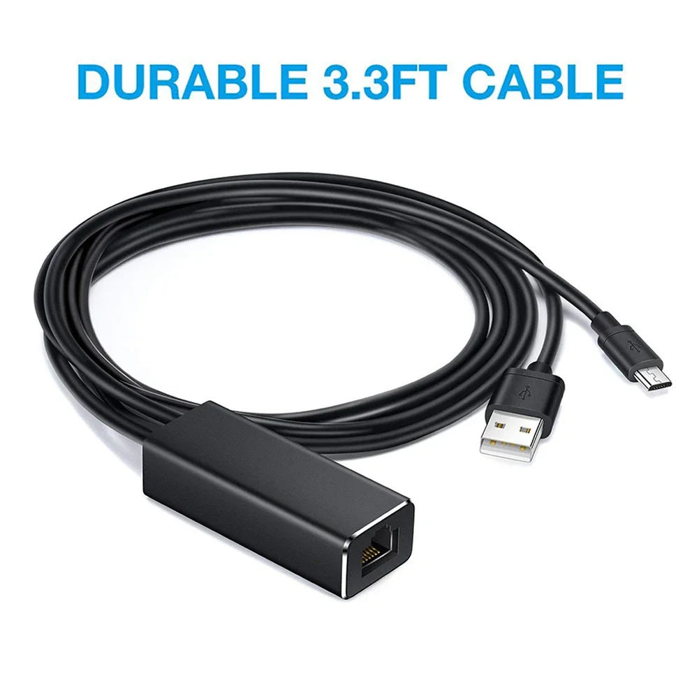 

Ethernet Adapter for Fire TV Stick Google Home Mini Chromecast Ultra 2 1