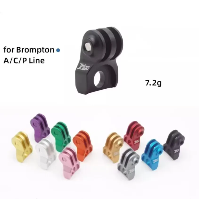 Trigo-soporte plegable para bicicleta Gopro TRP1820, piezas de bicicleta CNC de aleación de aluminio para teléfono Garmin/CATEYE A/C/P/bromptn