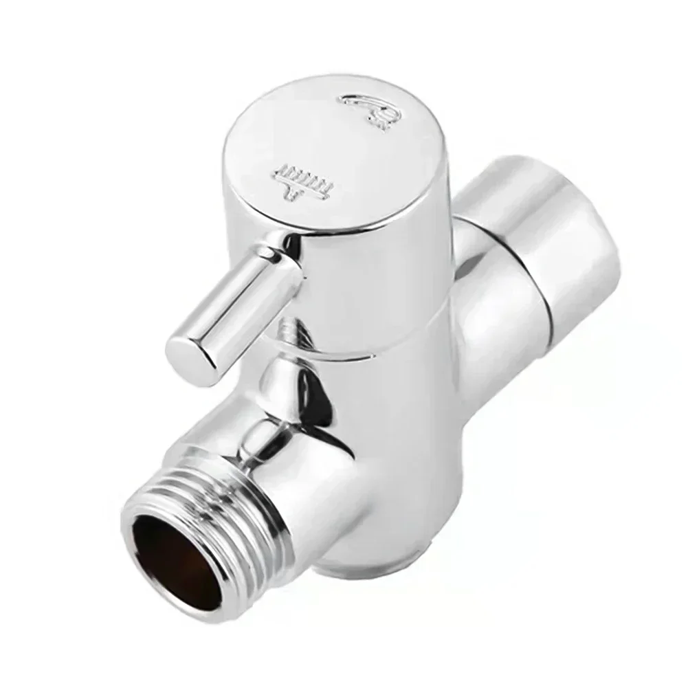 Brass Diverter Valve 3 Way Water Separator T Adapter Converter G1/2 Hand Held Shower Head Diverter Valve Bathroom Accessories NE