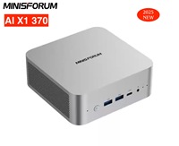 Newest MINISFORUM AI X1 370 Mini PC AMD Ryzen AI 9 HX370 | 96GB RAM 4TB SSD Ultra-Slim PC Compact Office/Gaming Desktop Computer